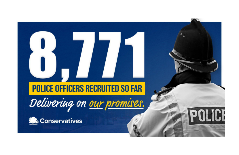 8,771 new police officers recruited graphic