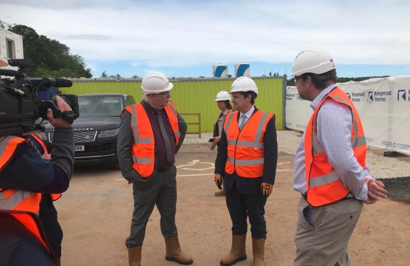 Mark Fletcher and Robert Jenrick during the site visit