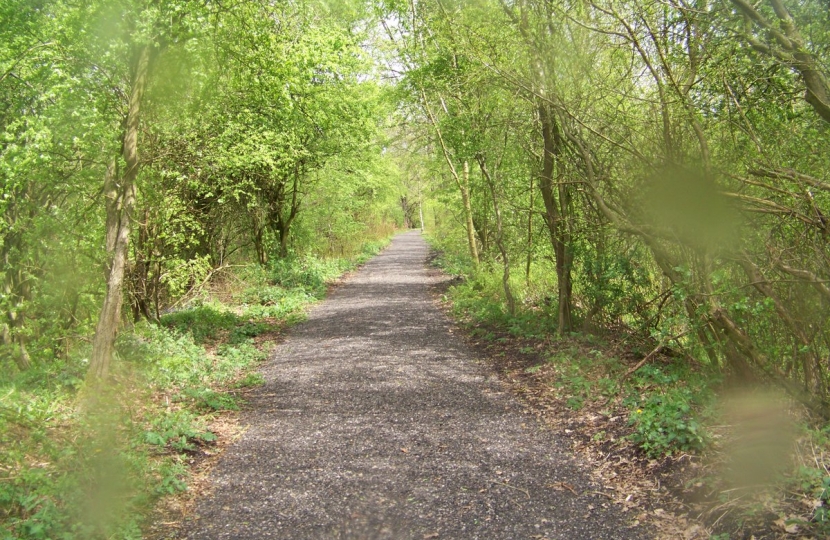 Picture of cycle trails in Pleasley
