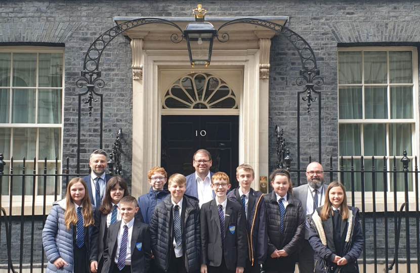 Bolsover School visit Westminster and No 10