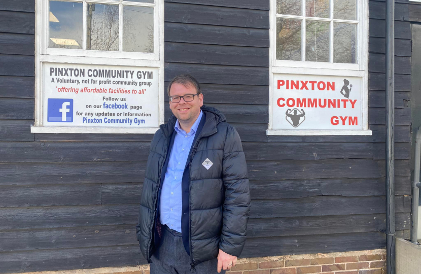 Outside the pinxton community gym building