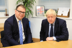 Photograph of Mark Fletcher with Prime Minister, Boris Johnson