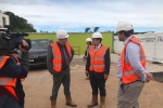 Mark Fletcher and Robert Jenrick during the site visit