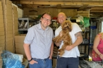 Mark with Ben Haye and Dudley the Cockerpoo