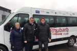 Mark Fletcher MP with Anita and Rob from The Rhubarb Farm
