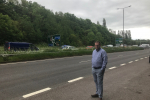Mark campaigning for improvements at J29 of the M1