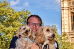 Mark with two dogs 